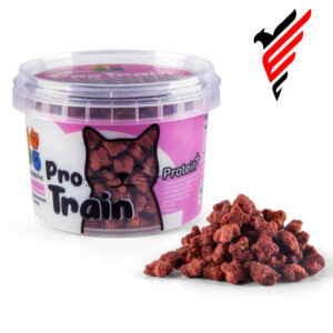 تشویقی گربه پرو ترین نوریش پت طعم ماهی و پنیر وزن 140 گرم