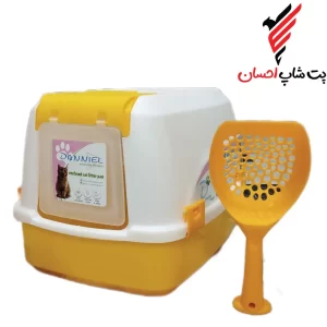قیمت و خرید آنلاین ظرف خاک گربه مسقف برند دنیل | پت شاپ احسان