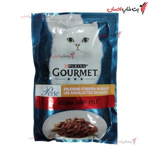 پوچ گربه برند گورمت طعم گوشت گاو